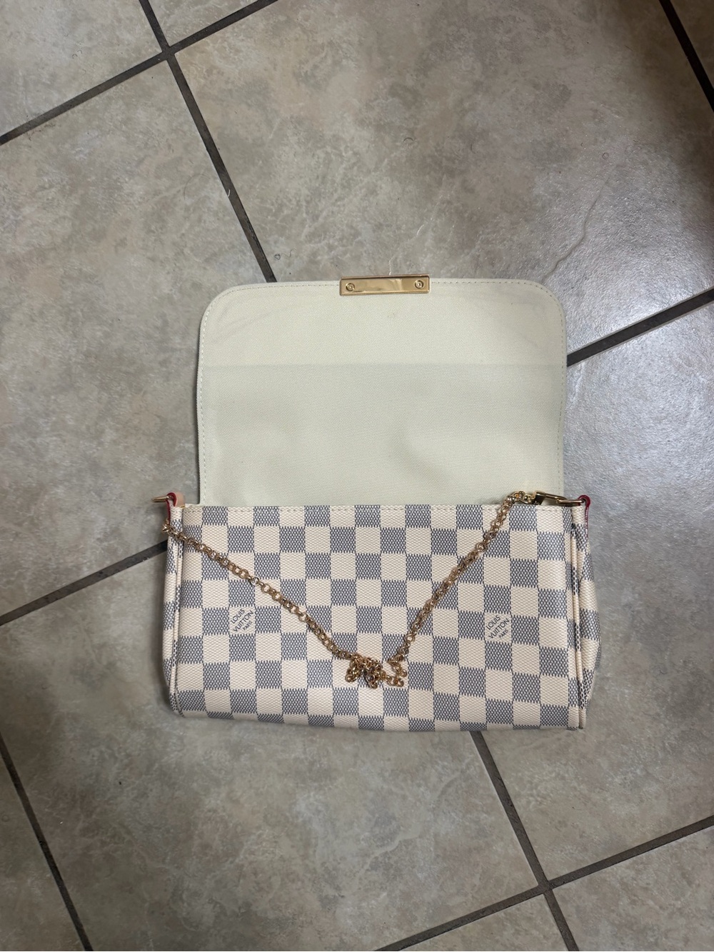 Louis Vuitton Favorite MM Damier Azur Crossbody Bag